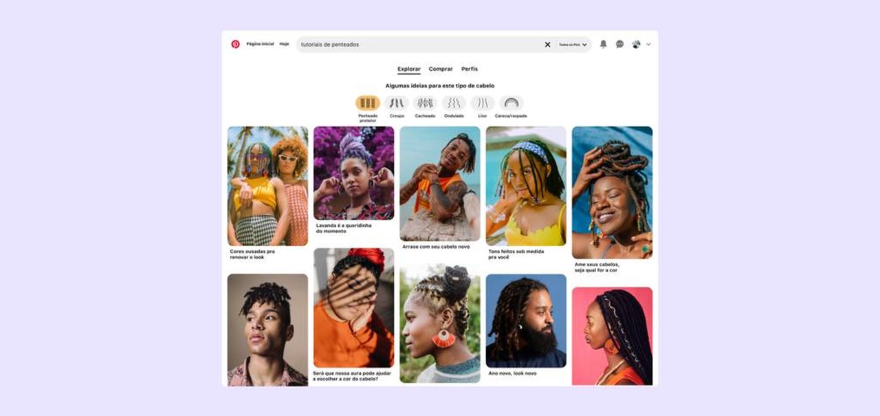 Pinterest lança tecnologia inclusiva de pesquisa de cabelo