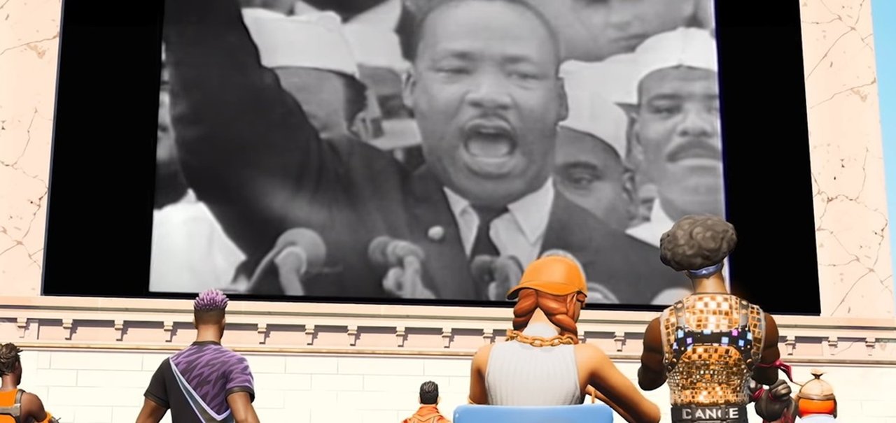 Fortnite recebe evento com discurso de Martin Luther King