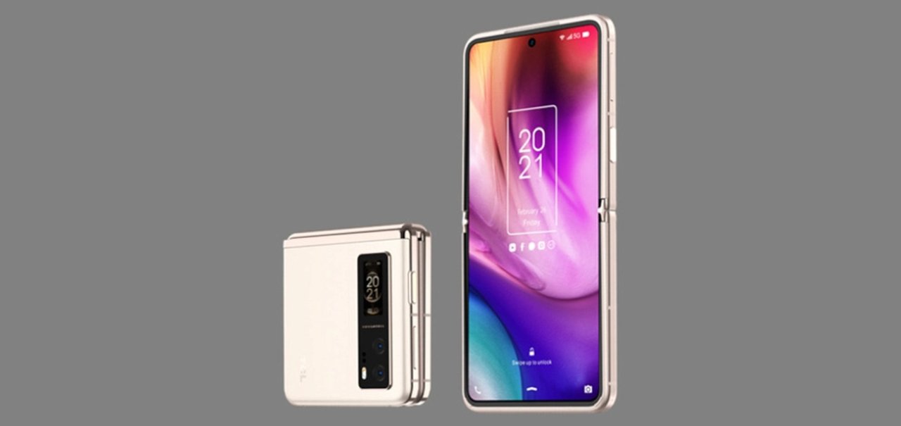 TCL adia o lançamento de celular concorrente do Galaxy Z Flip 3