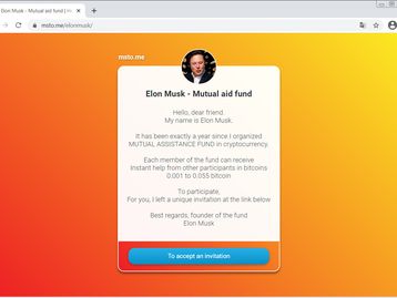 'Clube do Elon Musk' promete doar bitcoin mas dá golpe em usuários