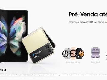 Galaxy Z Fold 3 e Galaxy Z Flip 3 começam a ser vendidos no Brasil