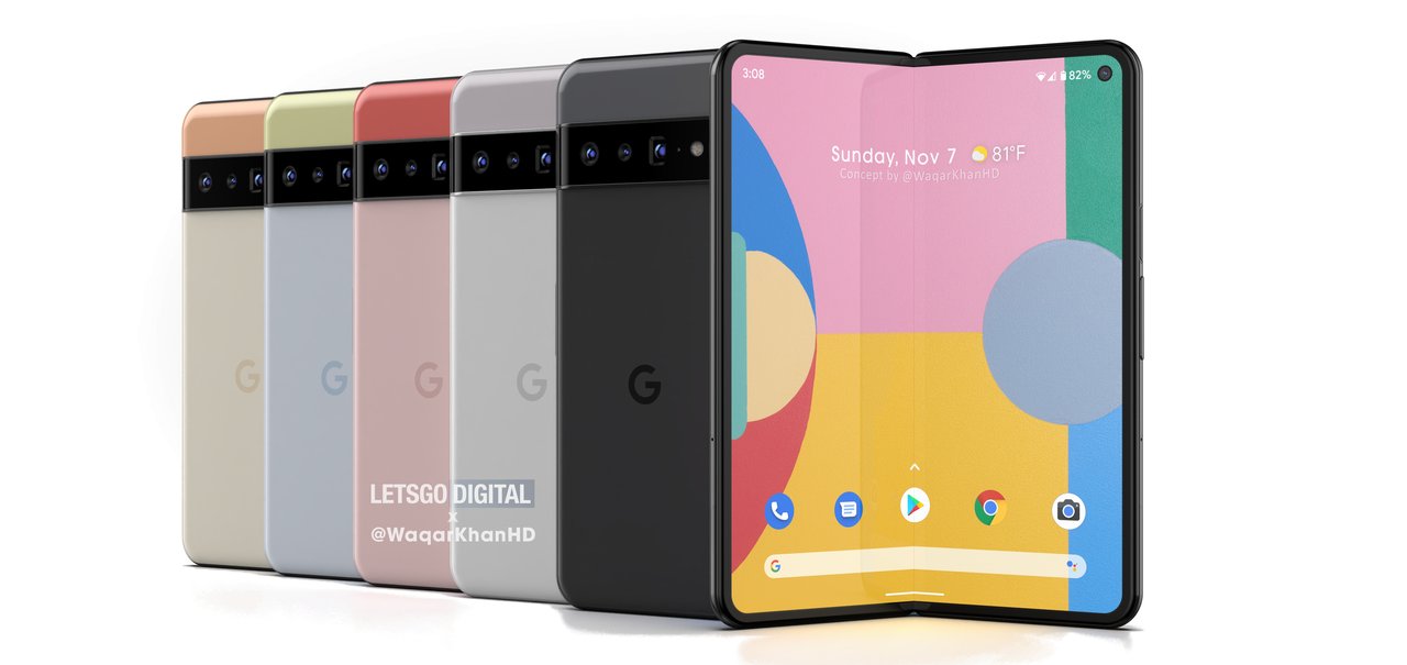 Google Pixel Fold pode ter câmera inferior ao Pixel 6