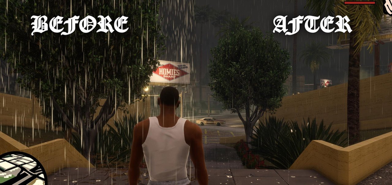 GTA Trilogy: mod conserta terrível efeito de chuva da remasterização