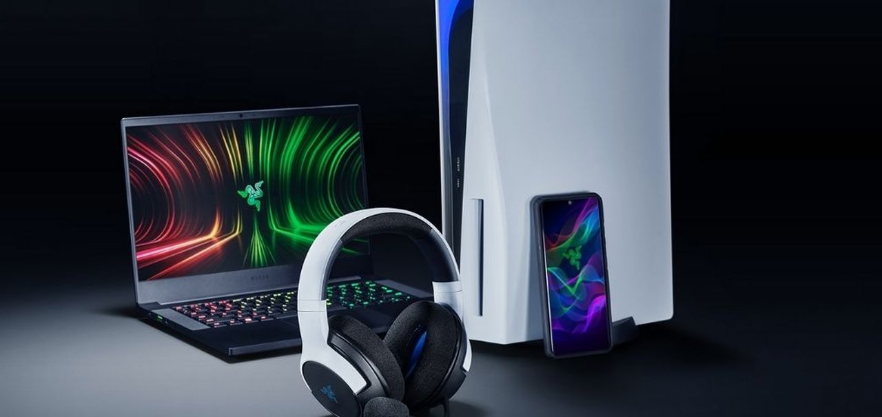 Razer anuncia produtos para o PS5 - headsets Kaira e base carregadora