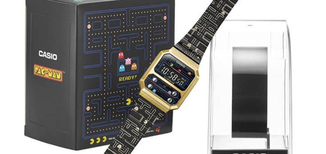 Casio abraça nostalgia com seu novo relógio inspirado no Pac-Man