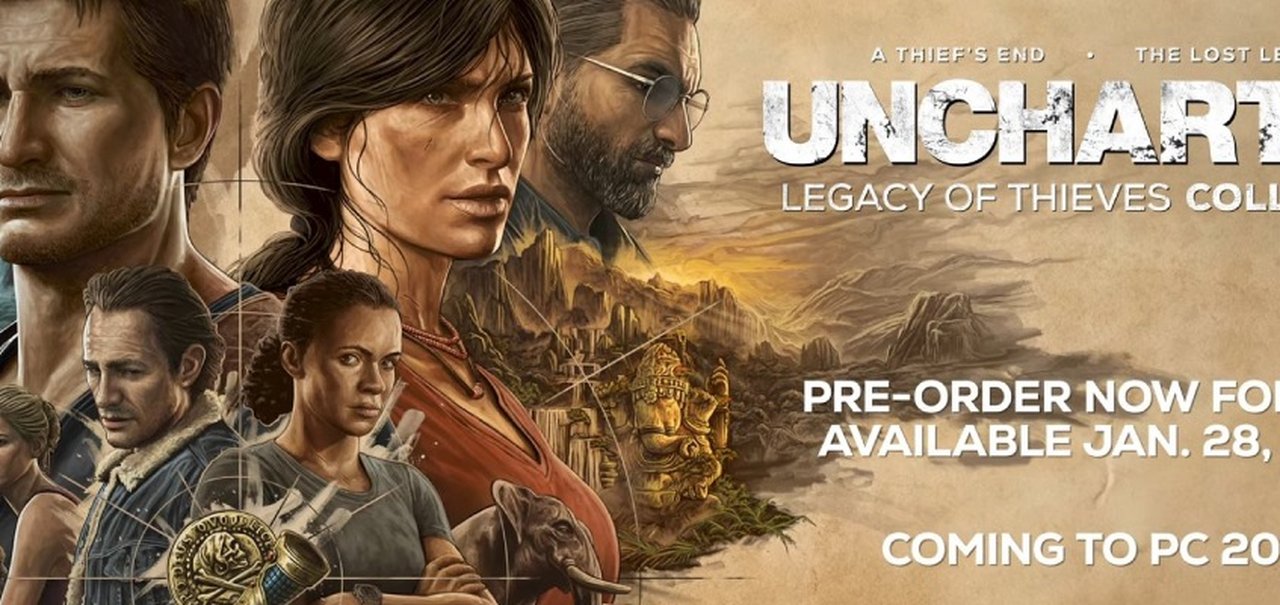 Uncharted: Legacy of Thieves será lançado em janeiro para PS5; 2022 no PC