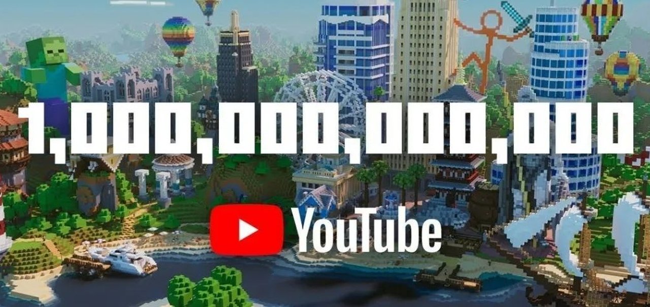 Minecraft conseguiu somar 1 TRILHÃO de views no YouTube