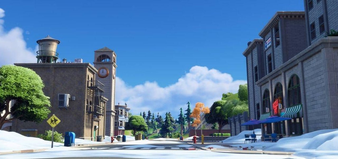 Fortnite traz as Tilted Towers de volta e local já bomba no game