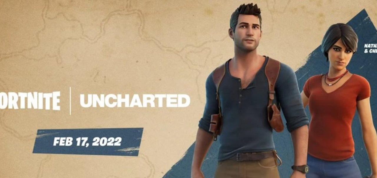 Skins de Uncharted chegam amanhã (17) em Fortnite para PS4 e PS5