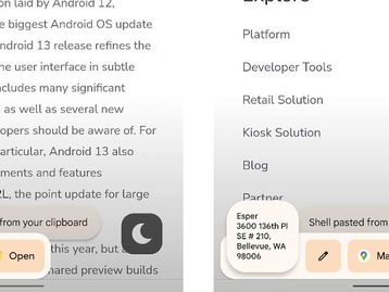 Android 13 terá nova área de transferência mais completa