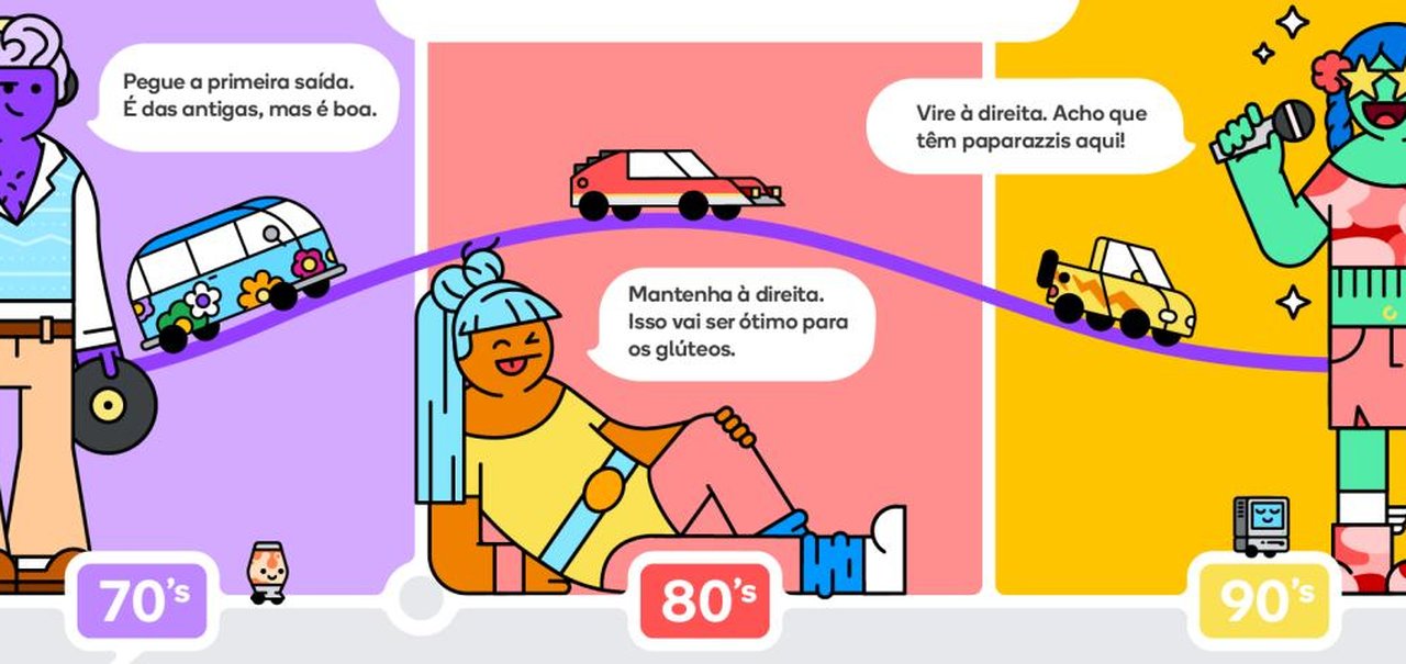 Waze ganha 'Modo Retrô' com vozes das décadas de 70, 80 e 90