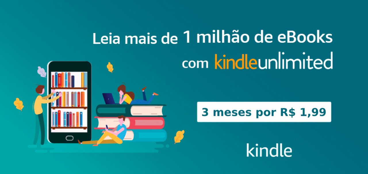 Dia Mundial do Livro: 3 meses de Kindle Unlimited por R$ 1,99