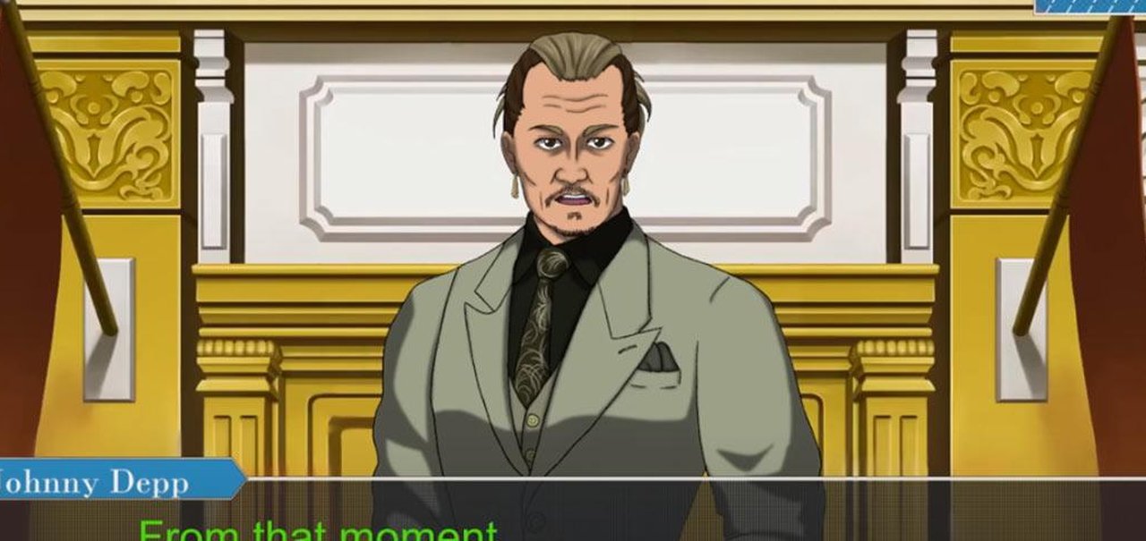 Objection! Disputa de Johnny Depp e Amber Heard é recriada em Ace Attorney