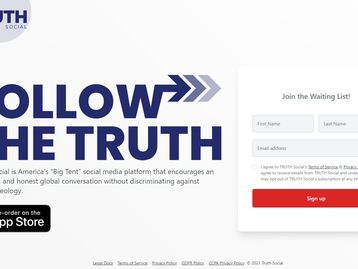 Truth: rede social de Donald Trump ganha versão para web