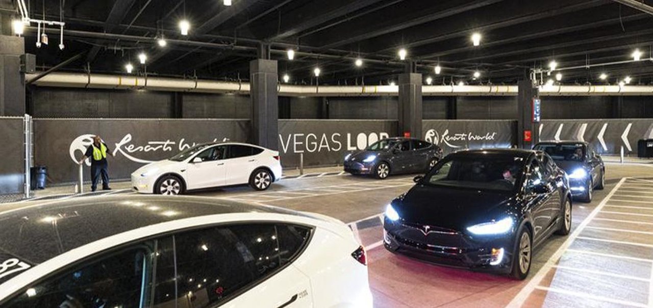 Primeira estação de túnel feito por Elon Musk é apresentada em Las Vegas