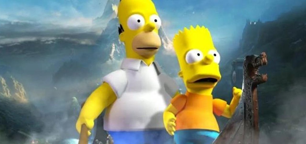 Fã usa mod e leva Simpsons para God of War de PC