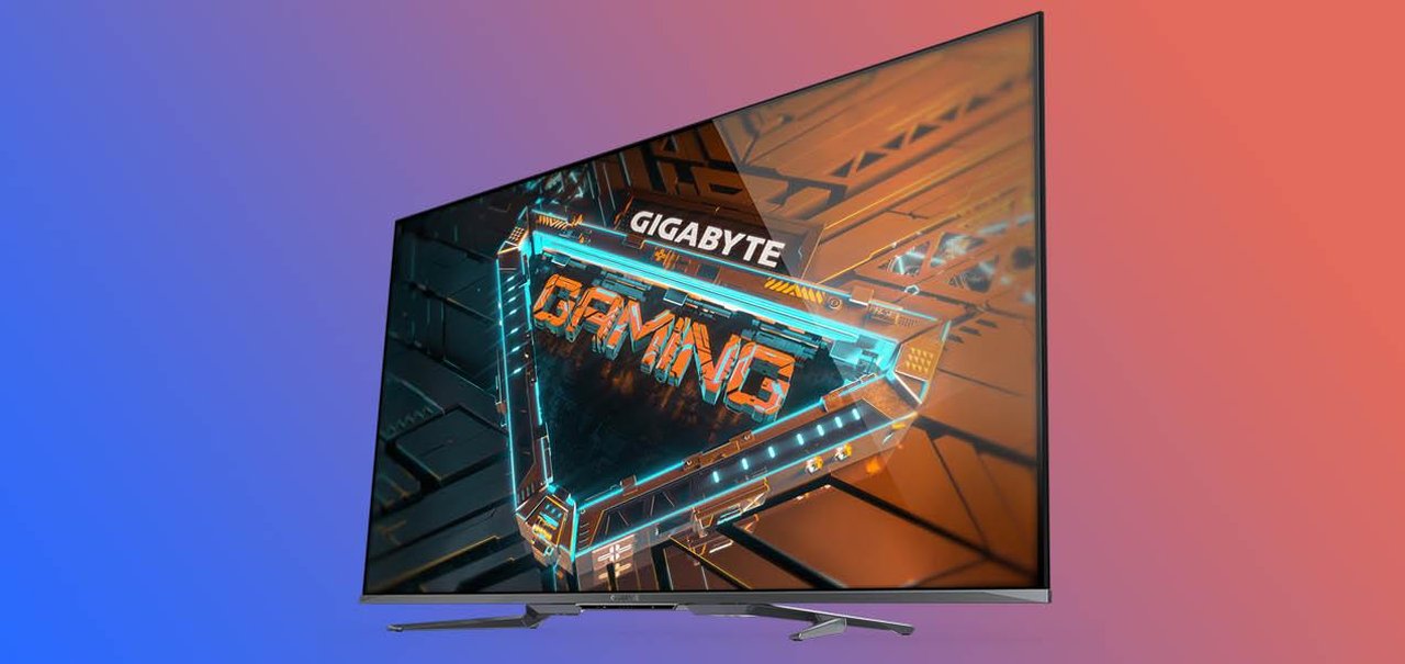 Gigabyte lança monitor 4K gigante de 54 polegadas e 120 Hz