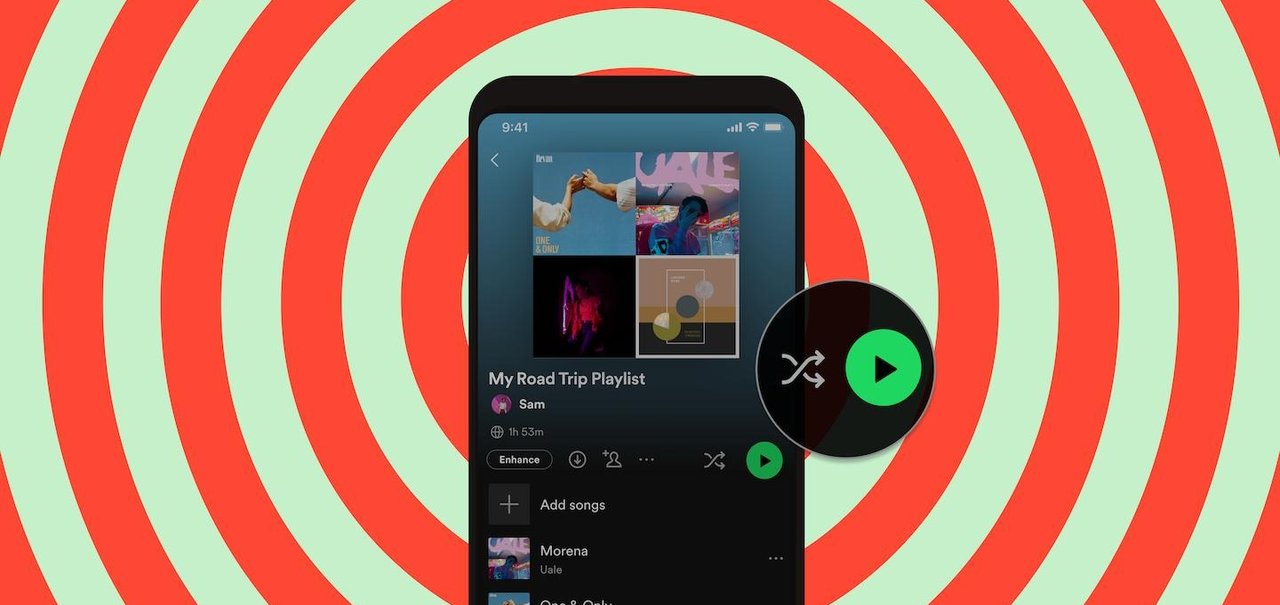 Spotify Premium terá botões separados de Play e Shuffle