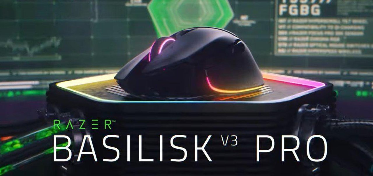 Mouse Basilisk V3 Pro chega com dock e sensor de 30K DPI