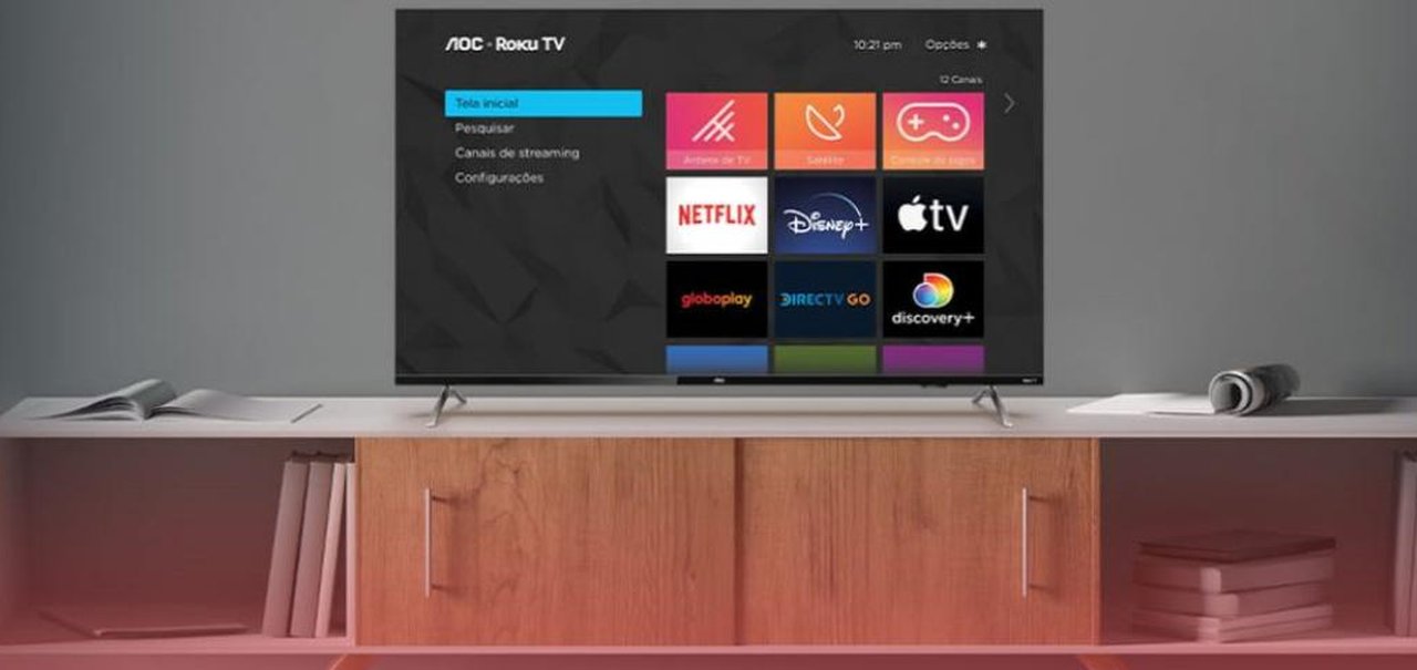 AOC lança nova linha de televisores 4K com Roku TV