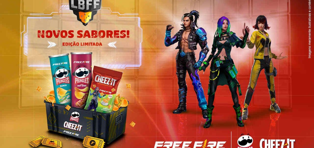 Free Fire anuncia parceria com Pringles e Cheez-it