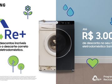 Samsung traz cupons de até R$ 3 mil para trocar eletrodomésticos