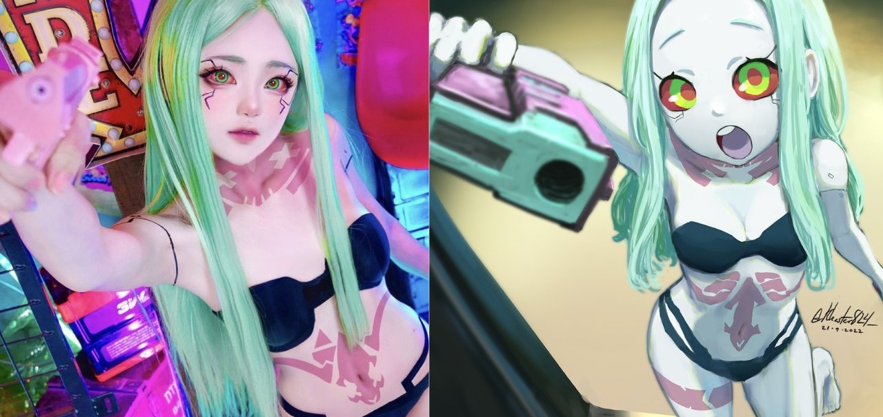 Cyberpunk Mercenários: cosplay de Rebecca é explosão de amor