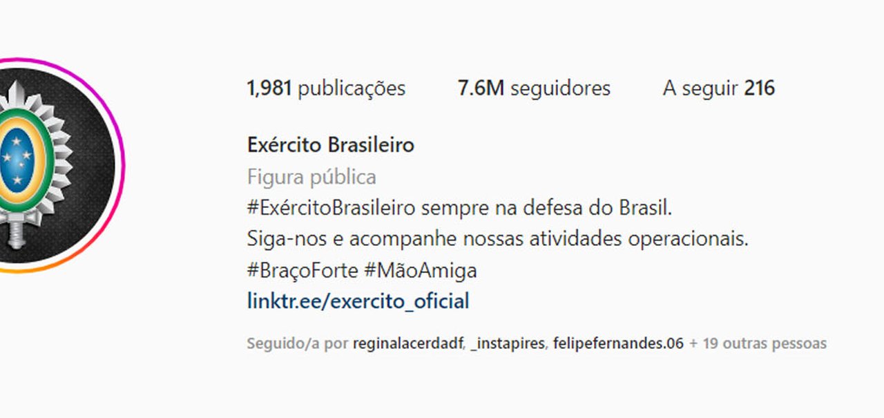 Exército Brasileiro ganha milhões de seguidores após fake news