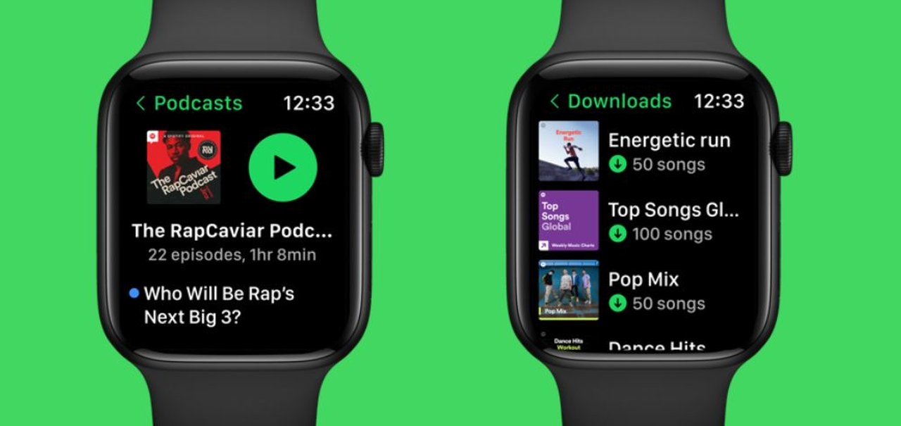 Spotify anuncia nova interface no WatchOS e suporte a mais dispositivos