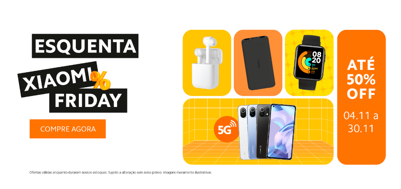 Esquenta Xiaomi Friday com ofertas em celulares, fones e outros itens