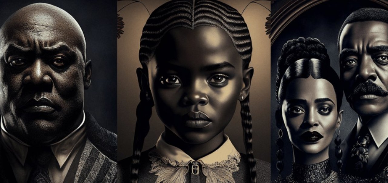 A Família Addams: artista reimagina personagens como família negra