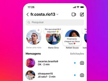Instagram lança Notas na DM, mensagens curtas fixas na caixa de entrada