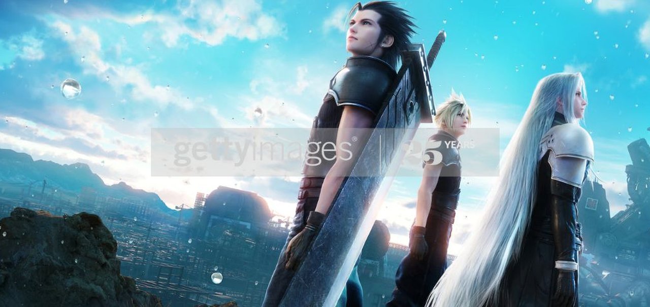 Crisis Core Final Fantasy 7 Reunion usa imagem com marca da Getty Images