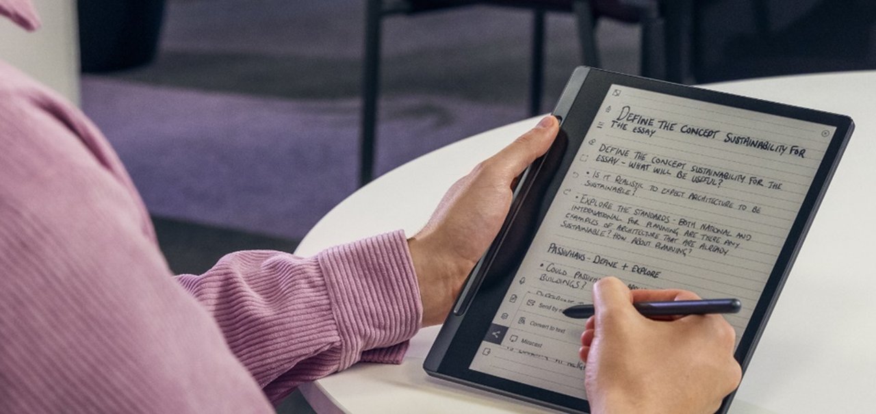 CES 2023: Lenovo oficializa o SmartPaper, um 'tablet' com E-ink