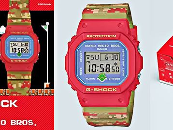 Relógio Super Mario Bros. da G-Shock chega ao Brasil
