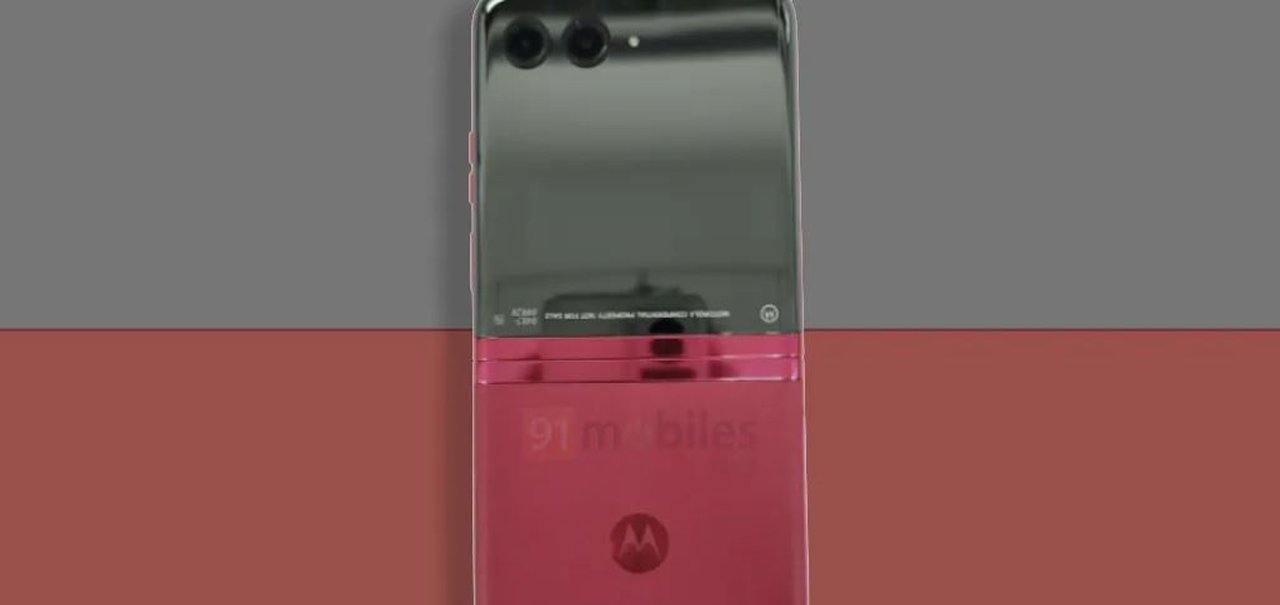 Moto Razr 2023: imagem mostra dobrável da Motorola com duas cores