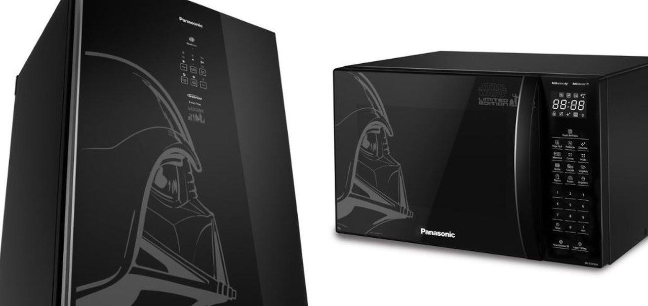 Panasonic estampa Darth Vader em geladeira e micro-ondas de Star Wars