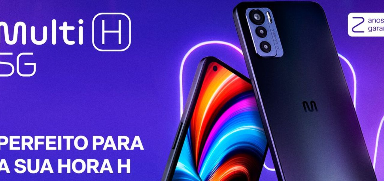 Multi H 5G: celular da marca brasileira tem 2 anos de garantia e 256 GB