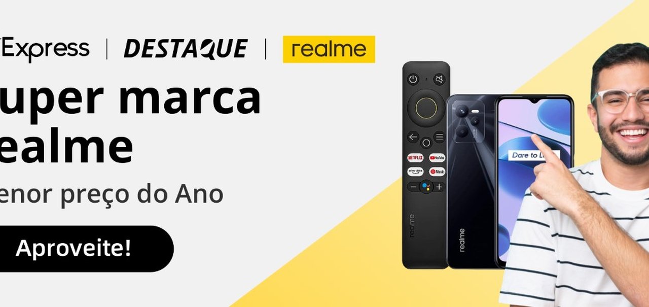 Realme Day traz celulares com até 40% de desconto no AliExpress