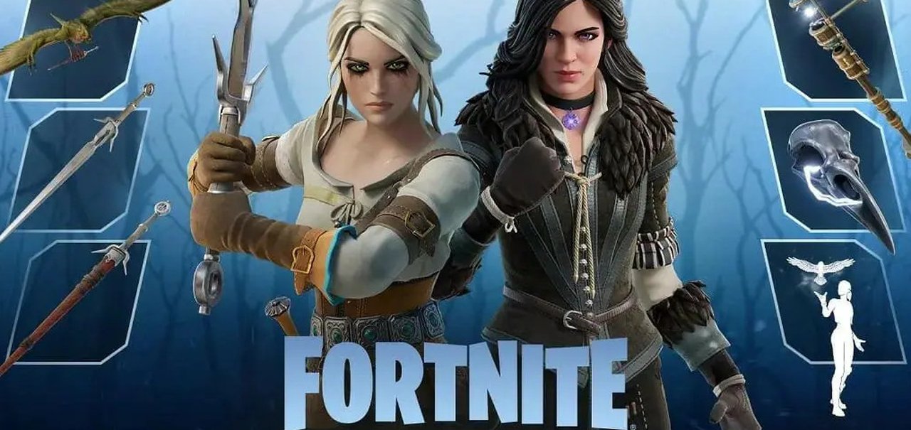 Fortnite traz skins de Yennefer e Ciri, de The Witcher 3 