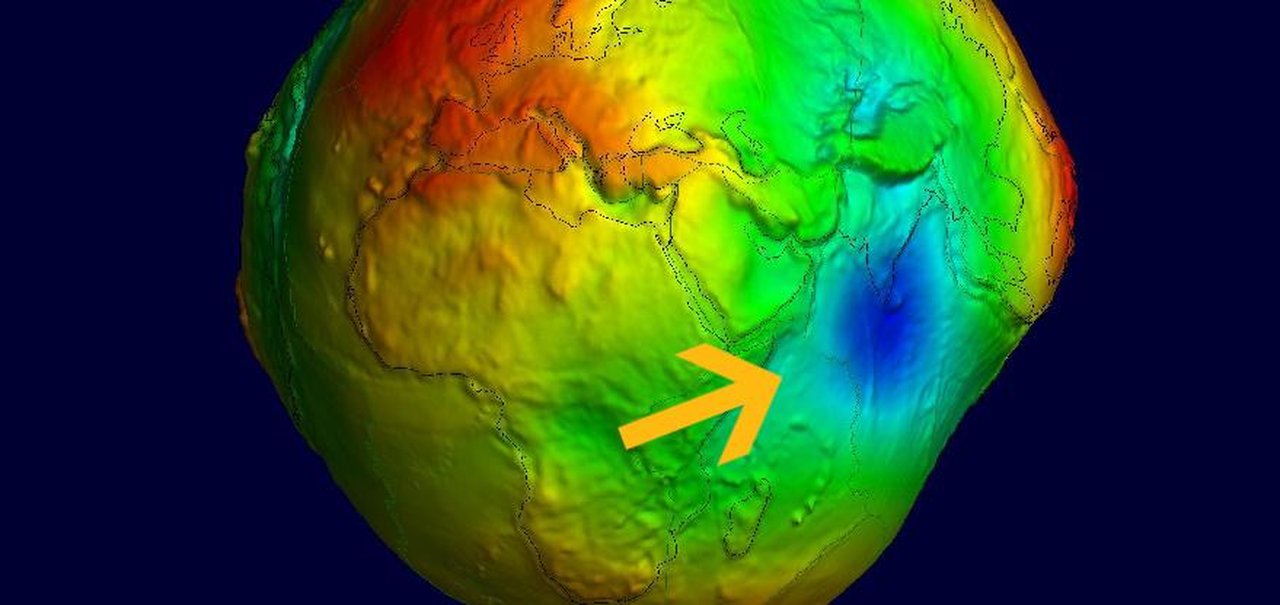 Buraco de gravidade do Oceano Índico é explicado em nova pesquisa