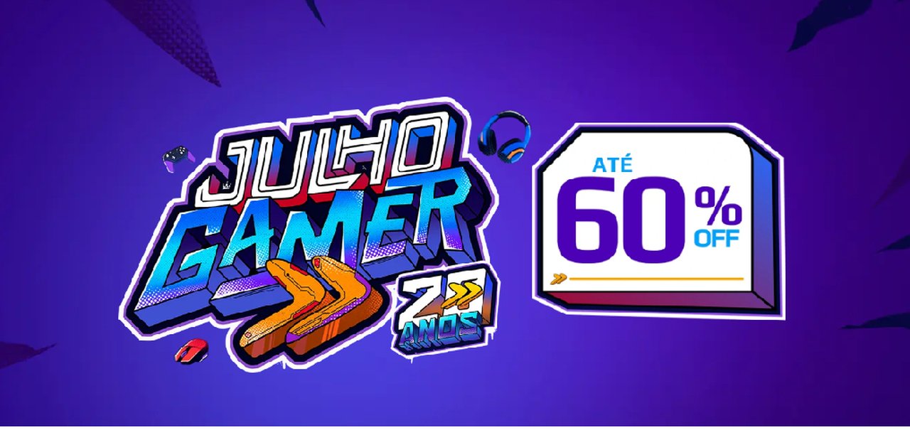 Julho Gamer KaBuM! oferece até R$ 1200 de desconto em fones, televisores, periféricos e mais