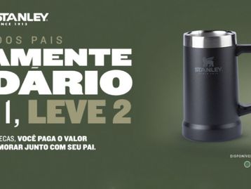 Oportunidade: compre 2 copos Stanley e pague somente 1
