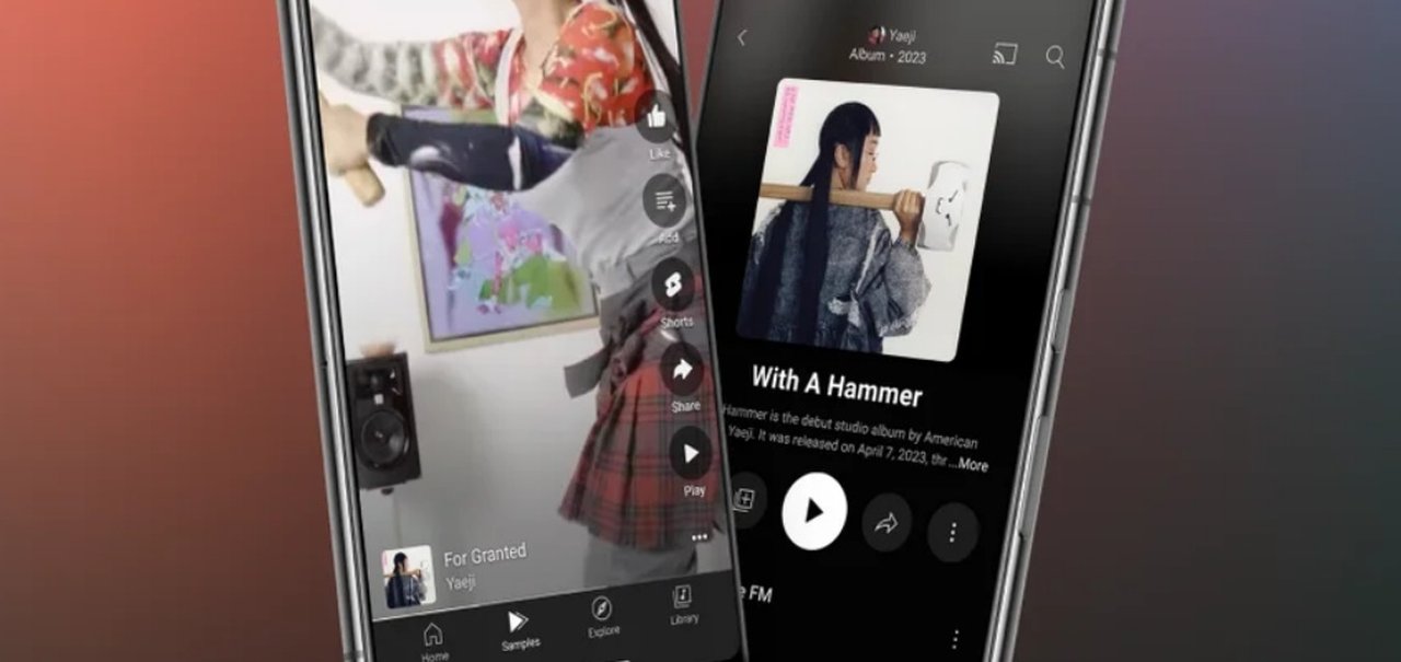 Samples: YouTube Music ganha feed ao estilo TikTok para facilitar a descoberta de músicas