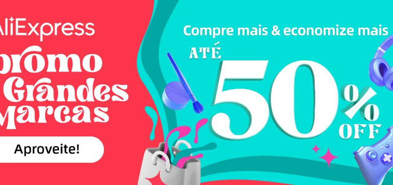 Campanha Grandes Marcas AliExpress: ofertas em Xiaomi, Realme, Lenovo e mais