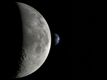 Cauda magnética da Terra pode estar formando água na Lua