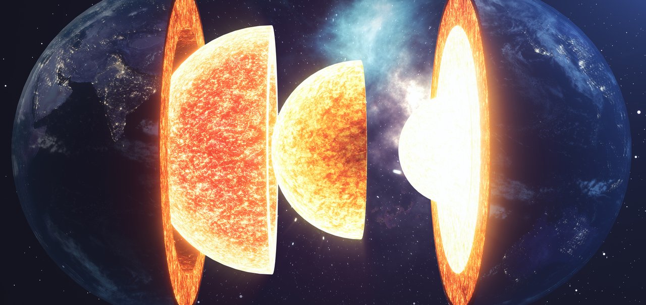 Átomos de ferro se movimentam no núcleo interno da Terra, diz pesquisa