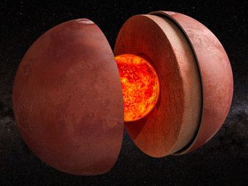 Novo estudo revela que o núcleo de Marte é menor e mais denso