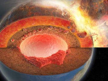 Pedaços de outro planeta podem estar enterrados no núcleo da Terra