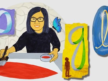 Google Doodle homenageia 110 anos da artista plástica Tomie Ohtake